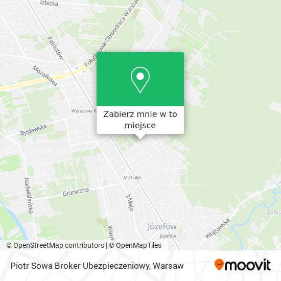 Mapa Piotr Sowa Broker Ubezpieczeniowy