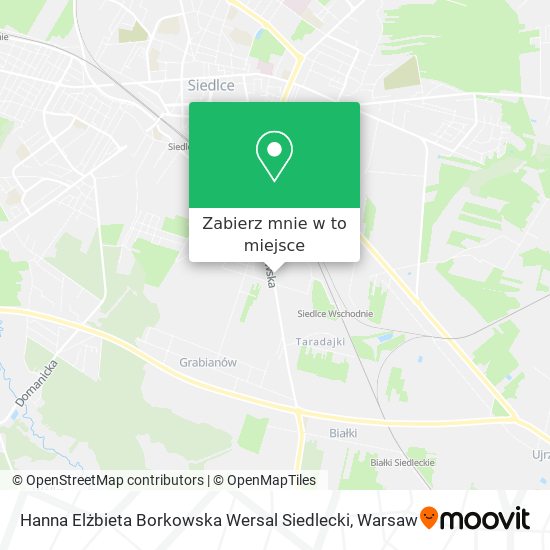 Mapa Hanna Elżbieta Borkowska Wersal Siedlecki