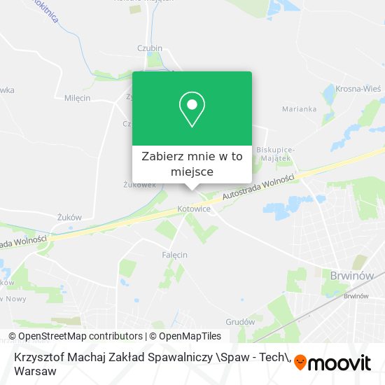 Mapa Krzysztof Machaj Zakład Spawalniczy \Spaw - Tech\