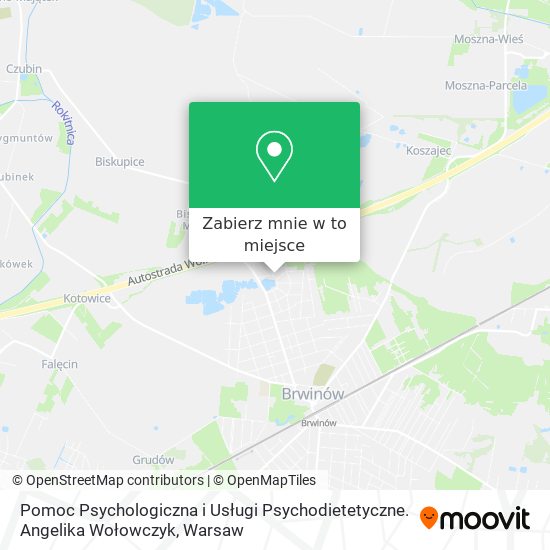 Mapa Pomoc Psychologiczna i Usługi Psychodietetyczne. Angelika Wołowczyk