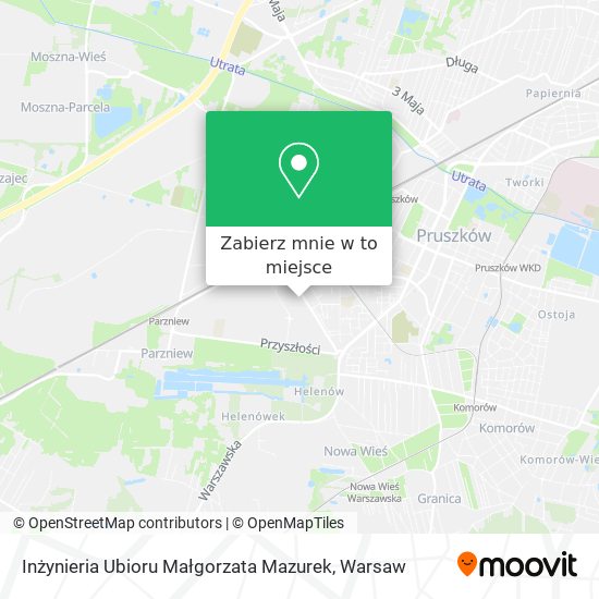 Mapa Inżynieria Ubioru Małgorzata Mazurek