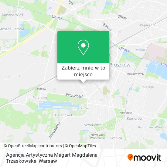 Mapa Agencja Artystyczna Magart Magdalena Trzaskowska