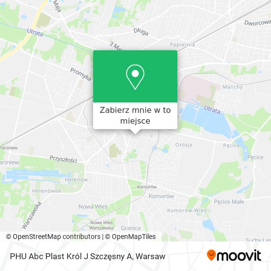 Mapa PHU Abc Plast Król J Szczęsny A