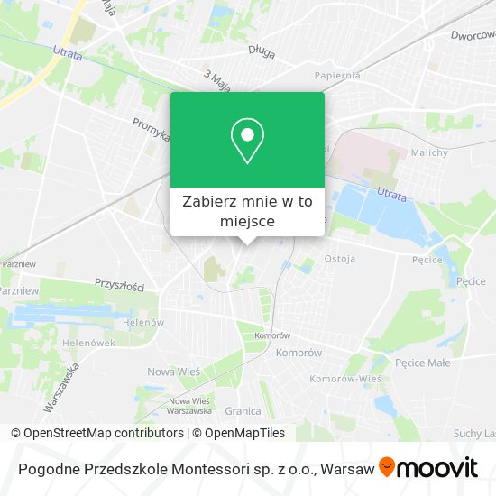 Mapa Pogodne Przedszkole Montessori sp. z o.o.