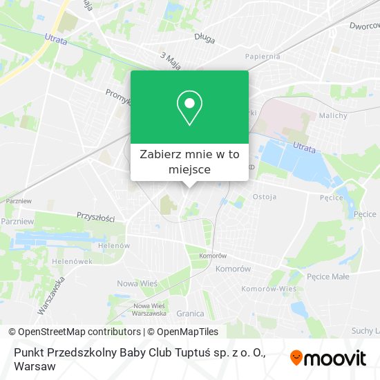 Mapa Punkt Przedszkolny Baby Club Tuptuś sp. z o. O.