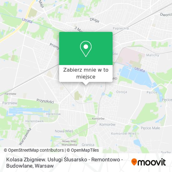 Mapa Kolasa Zbigniew. Usługi Ślusarsko - Remontowo - Budowlane