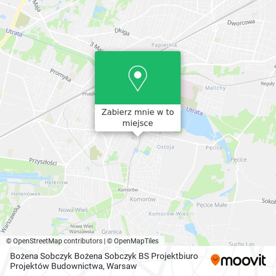 Mapa Bożena Sobczyk Bożena Sobczyk BS Projektbiuro Projektów Budownictwa