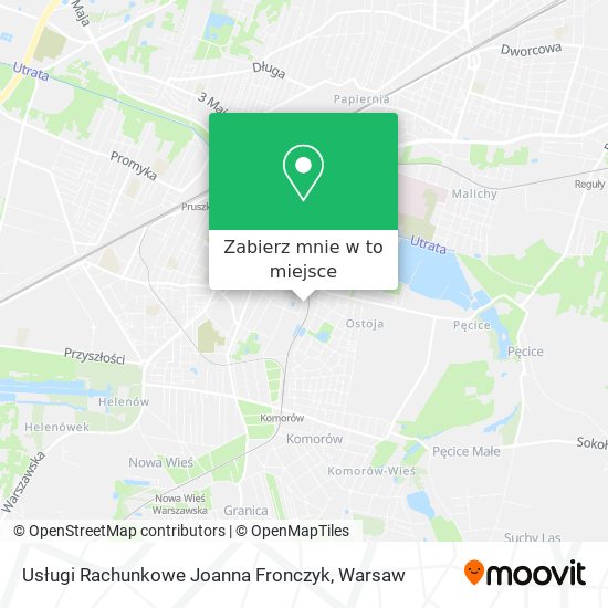 Mapa Usługi Rachunkowe Joanna Fronczyk