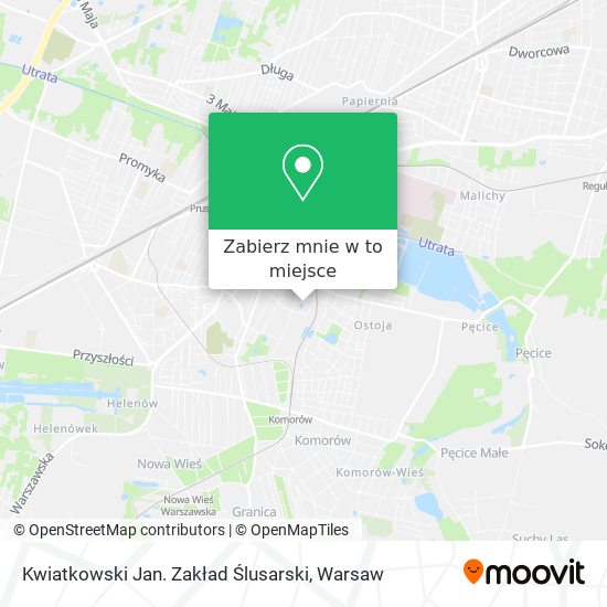 Mapa Kwiatkowski Jan. Zakład Ślusarski