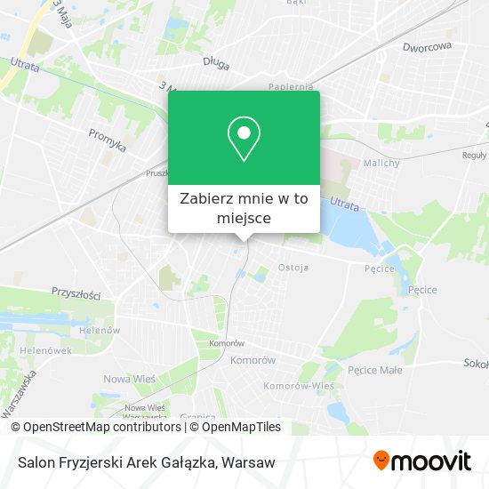 Mapa Salon Fryzjerski Arek Gałązka