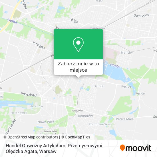 Mapa Handel Obwoźny Artykułami Przemysłowymi Olędzka Agata