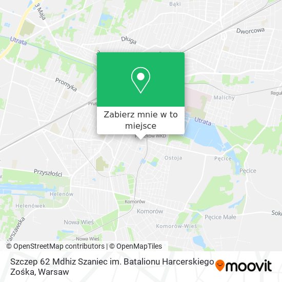 Mapa Szczep 62 Mdhiz Szaniec im. Batalionu Harcerskiego Zośka