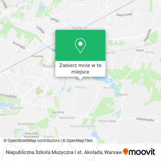 Mapa Niepubliczna Szkoła Muzyczna I st. Akolada