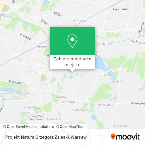 Mapa Projekt Natura Grzegorz Zaleski