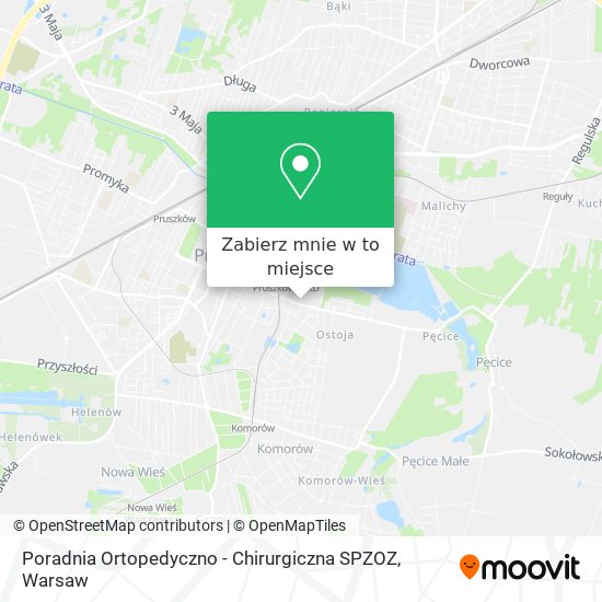 Mapa Poradnia Ortopedyczno - Chirurgiczna SPZOZ