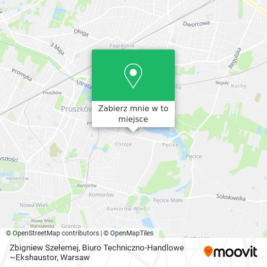 Mapa Zbigniew Szełemej, Biuro Techniczno-Handlowe ~Ekshaustor