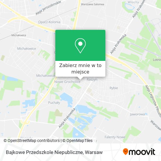 Mapa Bajkowe Przedszkole Niepubliczne