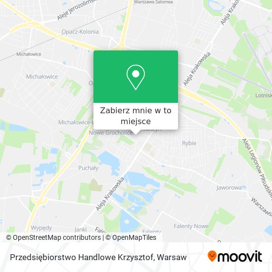 Mapa Przedsiębiorstwo Handlowe Krzysztof