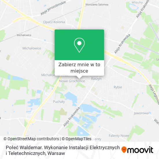 Mapa Połeć Waldemar. Wykonanie Instalacji Elektrycznych i Teletechnicznych