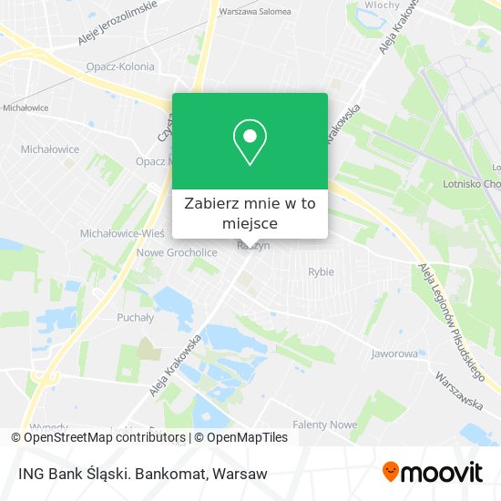 Mapa ING Bank Śląski. Bankomat