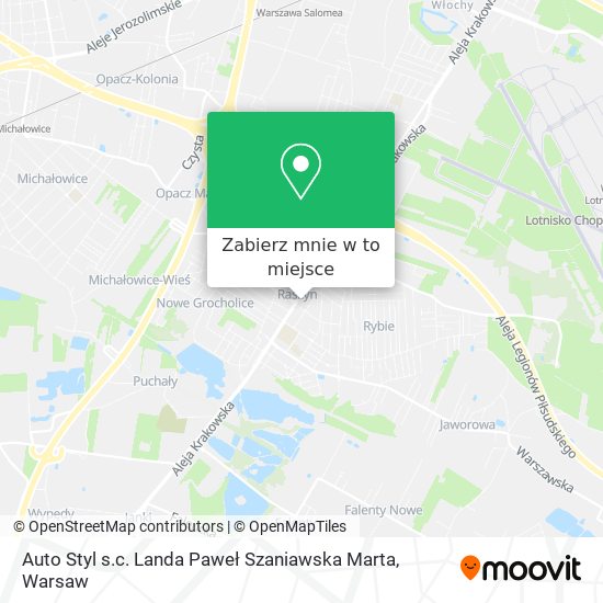 Mapa Auto Styl s.c. Landa Paweł Szaniawska Marta