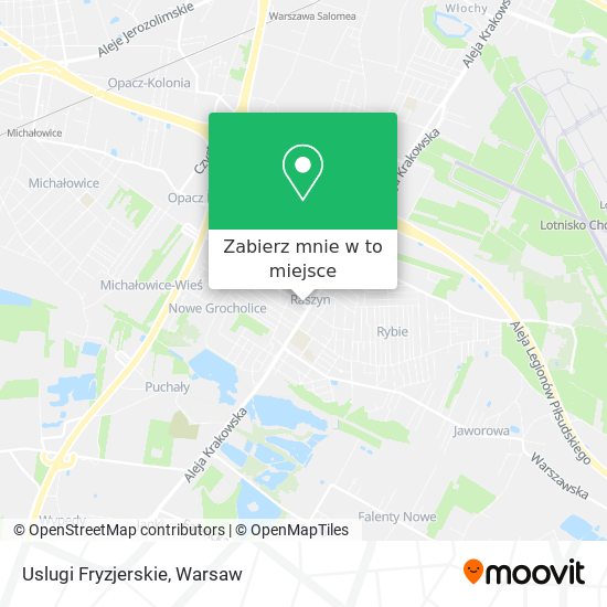 Mapa Uslugi Fryzjerskie