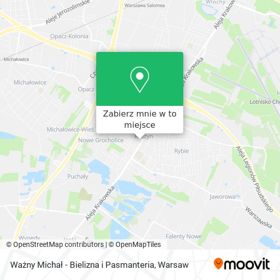 Mapa Ważny Michał - Bielizna i Pasmanteria