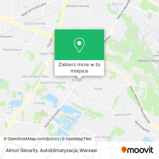 Mapa Almot Security. Autoklimatyzacja