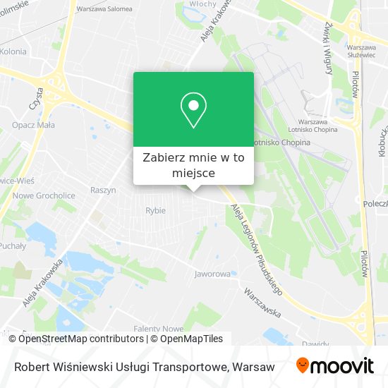 Mapa Robert Wiśniewski Usługi Transportowe