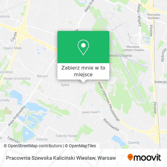 Mapa Pracownia Szewska Kaliciński Wiesław