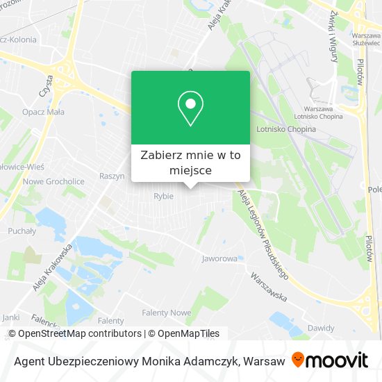 Mapa Agent Ubezpieczeniowy Monika Adamczyk