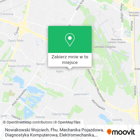 Mapa Nowakowski Wojciech. Fhu. Mechanika Pojazdowa, Diagnostyka Komputerowa, Elektromechanika