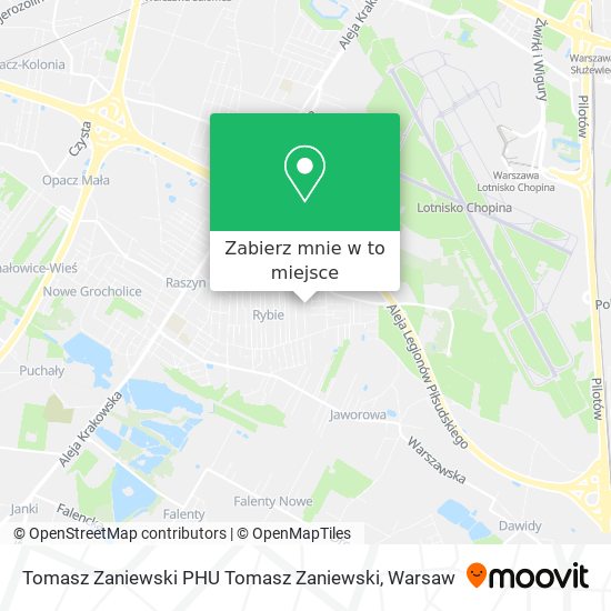 Mapa Tomasz Zaniewski PHU Tomasz Zaniewski