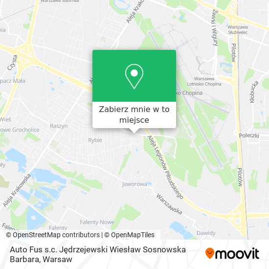 Mapa Auto Fus s.c. Jędrzejewski Wiesław Sosnowska Barbara