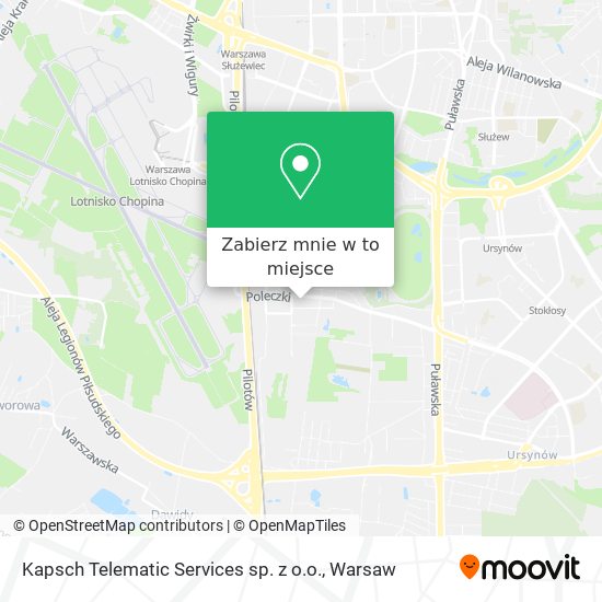 Mapa Kapsch Telematic Services sp. z o.o.