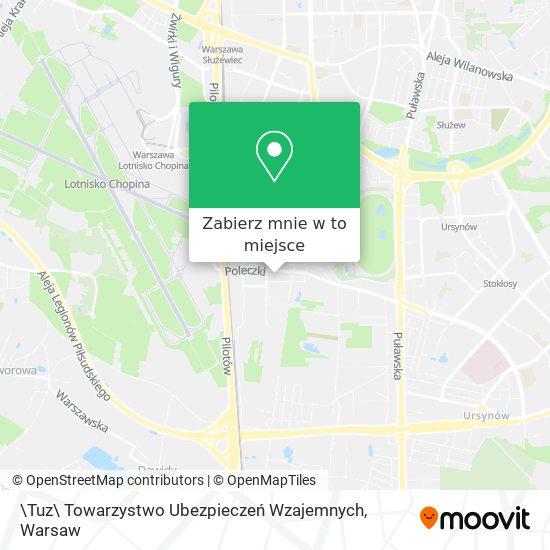 Mapa \Tuz\ Towarzystwo Ubezpieczeń Wzajemnych