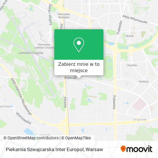 Mapa Piekarnia Szwajcarska Inter Europol