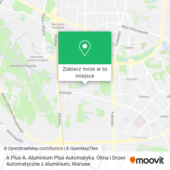 Mapa A Plus A. Aluminium Plus Automatyka. Okna i Drzwi Automatyczne z Aluminium