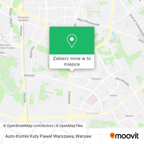 Mapa Auto-Komis Kuty Paweł Warszawa