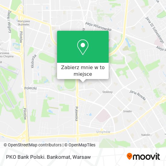 Mapa PKO Bank Polski. Bankomat