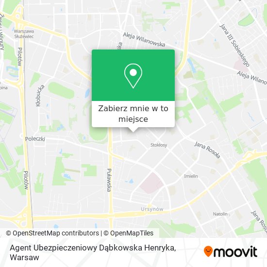 Mapa Agent Ubezpieczeniowy Dąbkowska Henryka