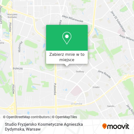 Mapa Studio Fryzjersko Kosmetyczne Agnieszka Dydymska