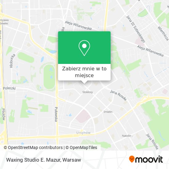 Mapa Waxing Studio E. Mazur