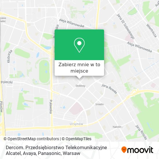 Mapa Dercom. Przedsiębiorstwo Telekomunikacyjne Alcatel, Avaya, Panasonic