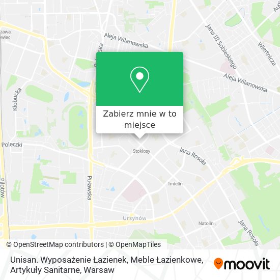 Mapa Unisan. Wyposażenie Łazienek, Meble Łazienkowe, Artykuły Sanitarne