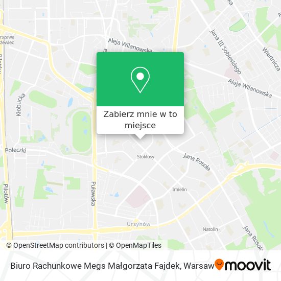 Mapa Biuro Rachunkowe Megs Małgorzata Fajdek