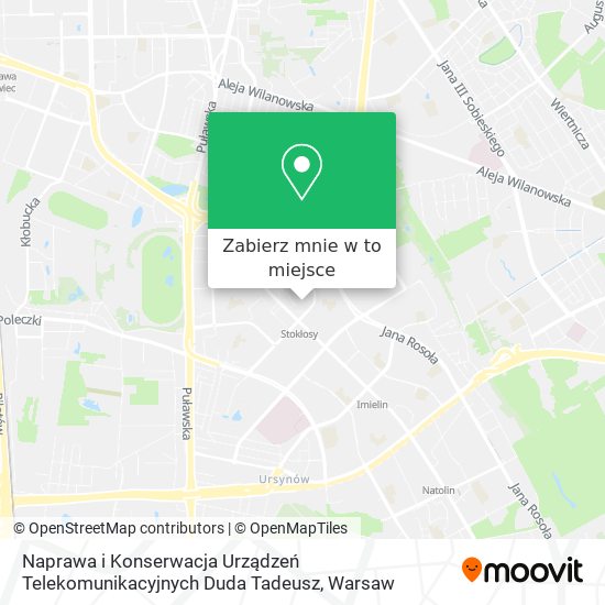 Mapa Naprawa i Konserwacja Urządzeń Telekomunikacyjnych Duda Tadeusz