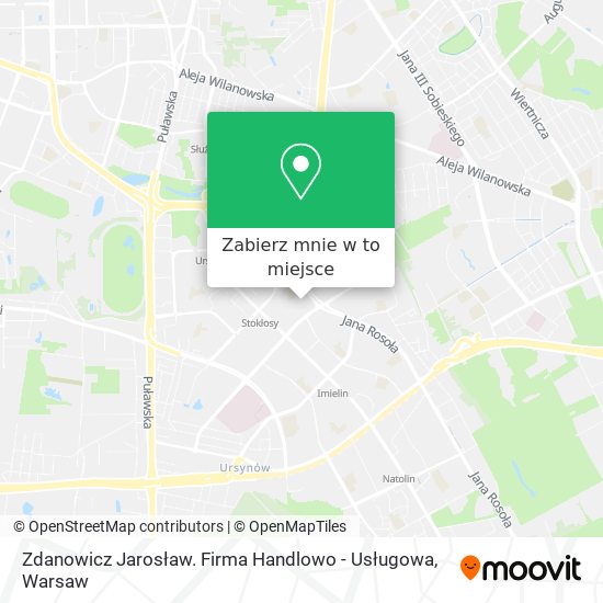 Mapa Zdanowicz Jarosław. Firma Handlowo - Usługowa