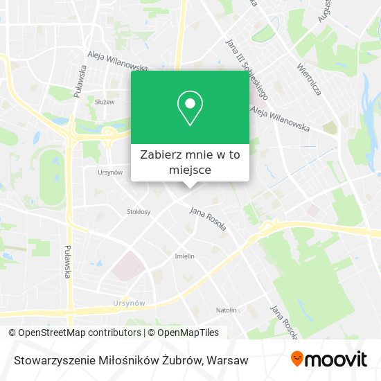 Mapa Stowarzyszenie Miłośników Żubrów