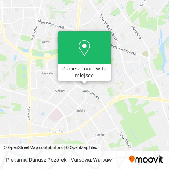 Mapa Piekarnia Dariusz Pozorek - Varsovia